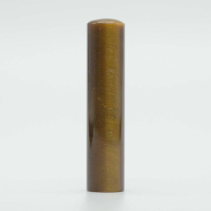 虎目石（タイガーアイ ）（縦目）13.5mm | 印鑑一覧 | こまもり箱